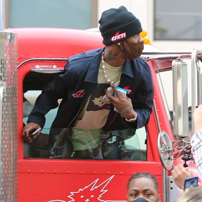 travisscottcactihat针织刺绣logo啤酒系列毛线帽子