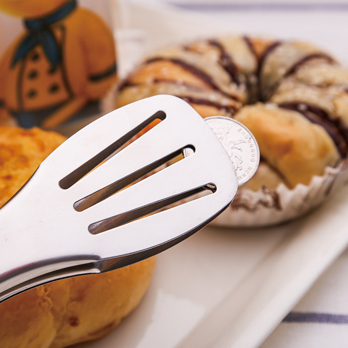 加厚不锈钢食品夹子厨房夹烧烤夹牛排馒头面包夹食物夹烤肉夹