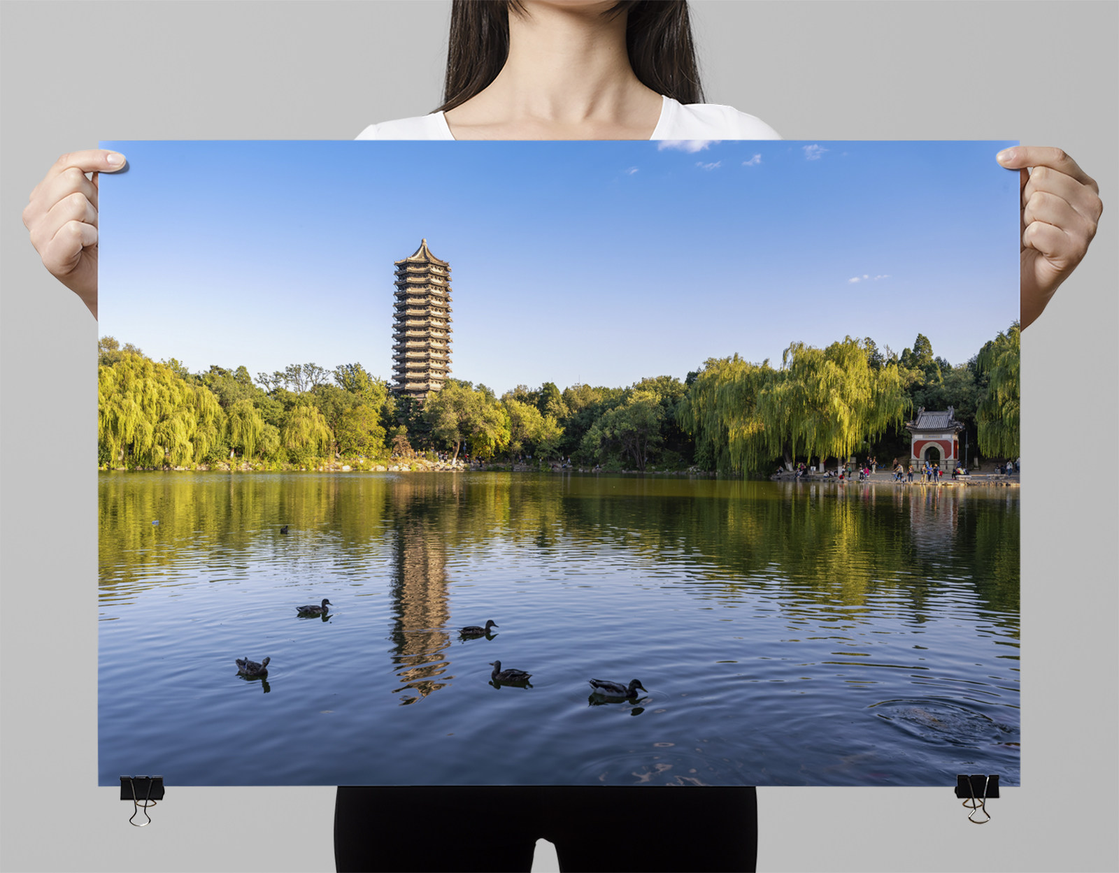 海报北京大学大学北大纪念品名牌现代装饰画