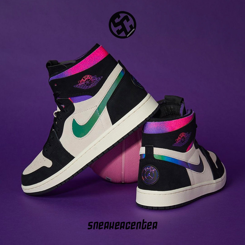 nike耐克airjordanpsgaj1大巴巴黎限定黑白篮球鞋