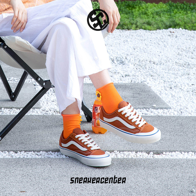 vans范斯stylesf经典橘子汽水脏橘男女运动运动休闲鞋