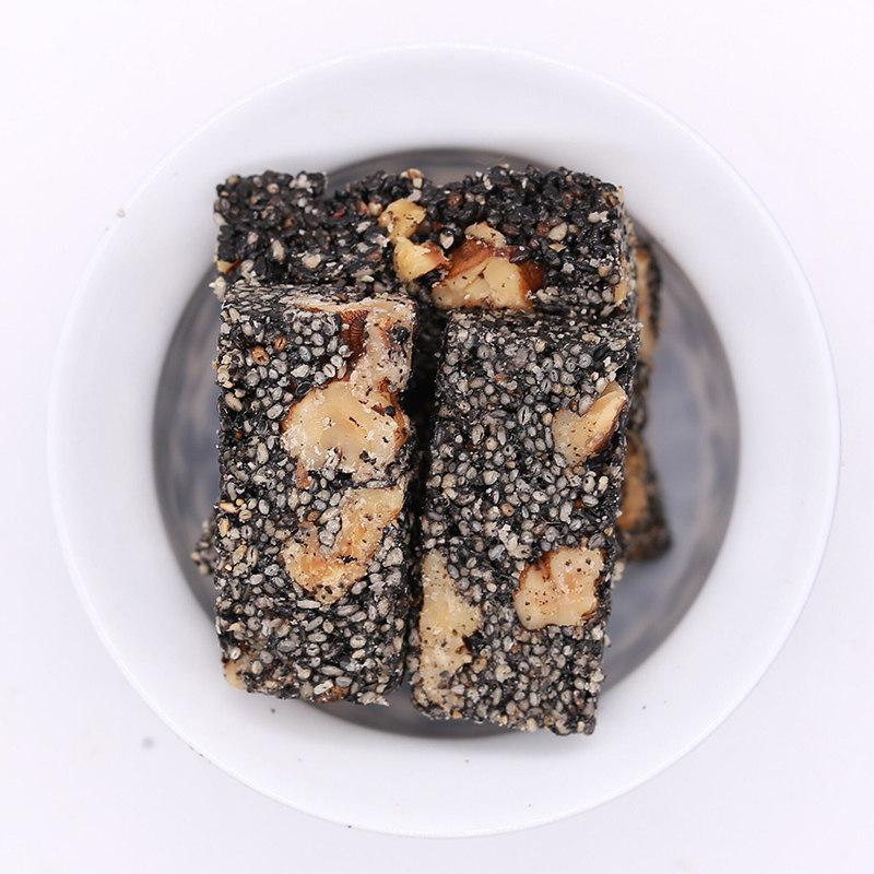 黑芝麻核桃片酥糖500g黑芝麻核桃糕糖传统休闲零食小吃孕妇食品