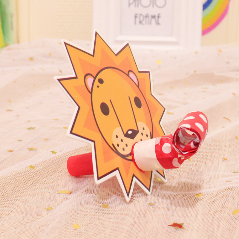 卡通图案口哨吹龙伸缩吹吹喇叭儿童玩具派对活动节日装扮用品