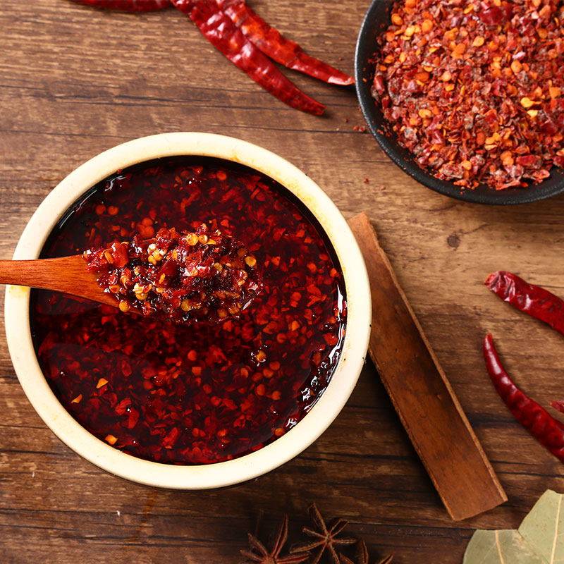 湖南辣椒油香辣凉拌拌菜商用大桶桶装菜超辣家辣椒类调料