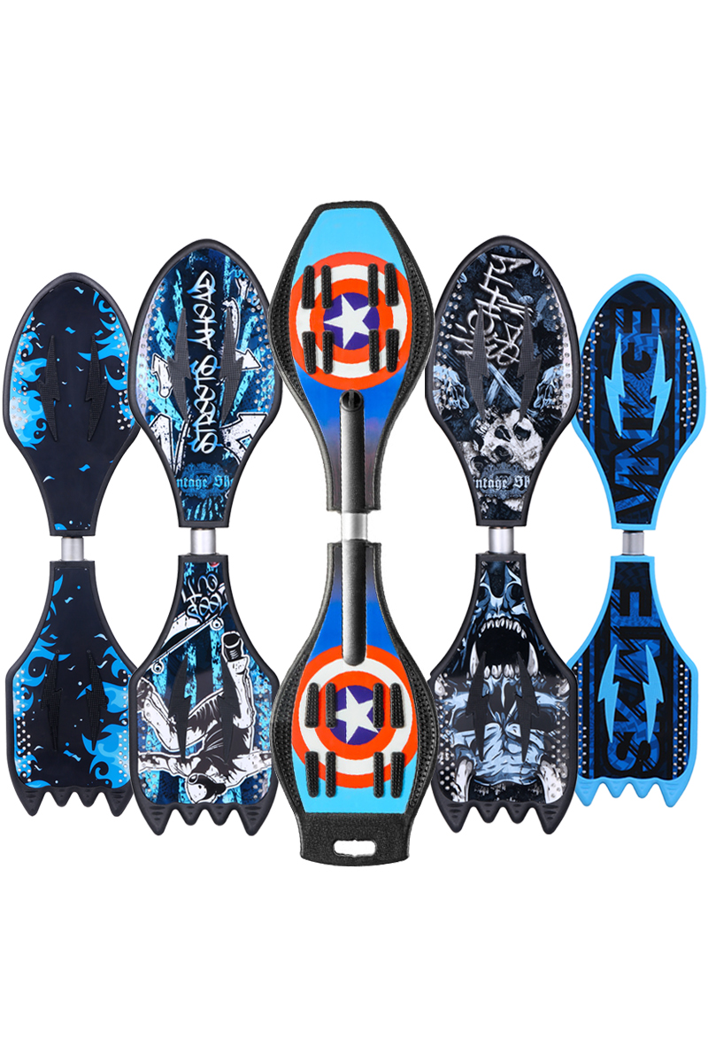 儿童二轮滑板车双轮闪光摇摆活力游龙成人青少年滑板