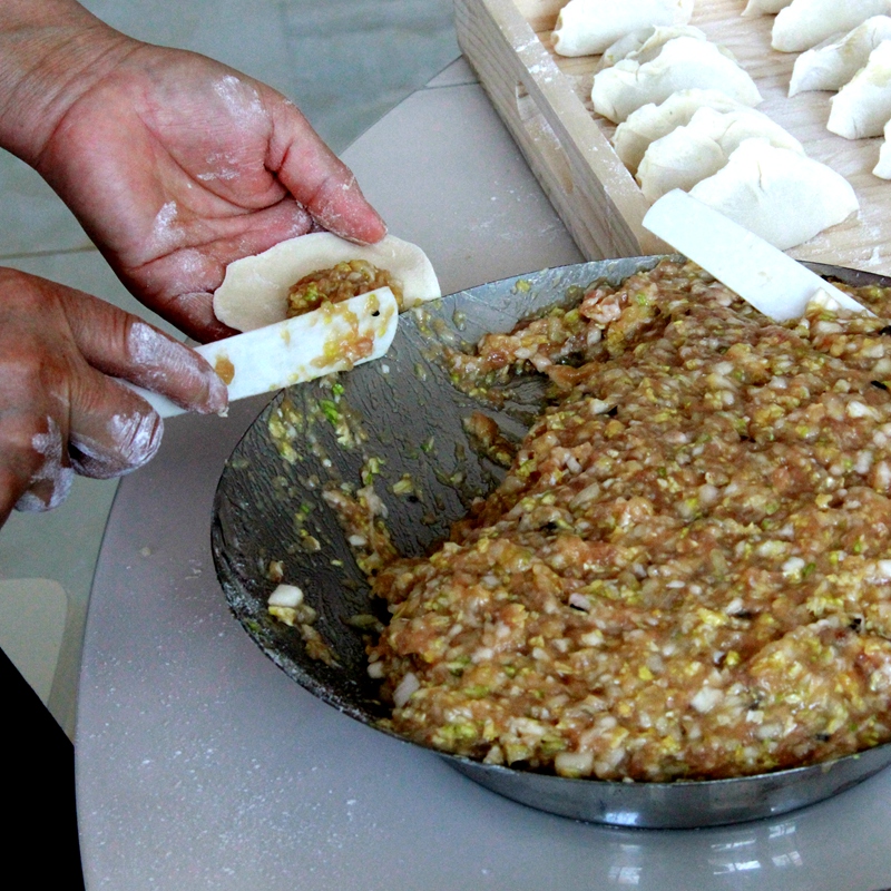 牛骨饺子勺自己咋制作图片