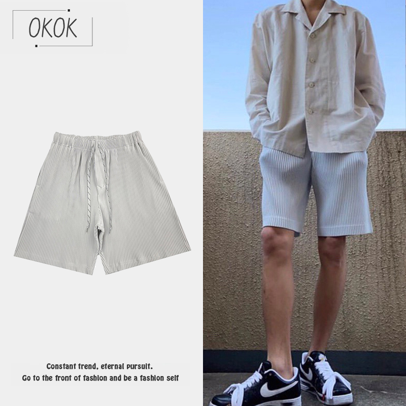 三宅一生褶皱短裤 宽松 休闲运动青春 JF148 JF215 非JF150 辛政