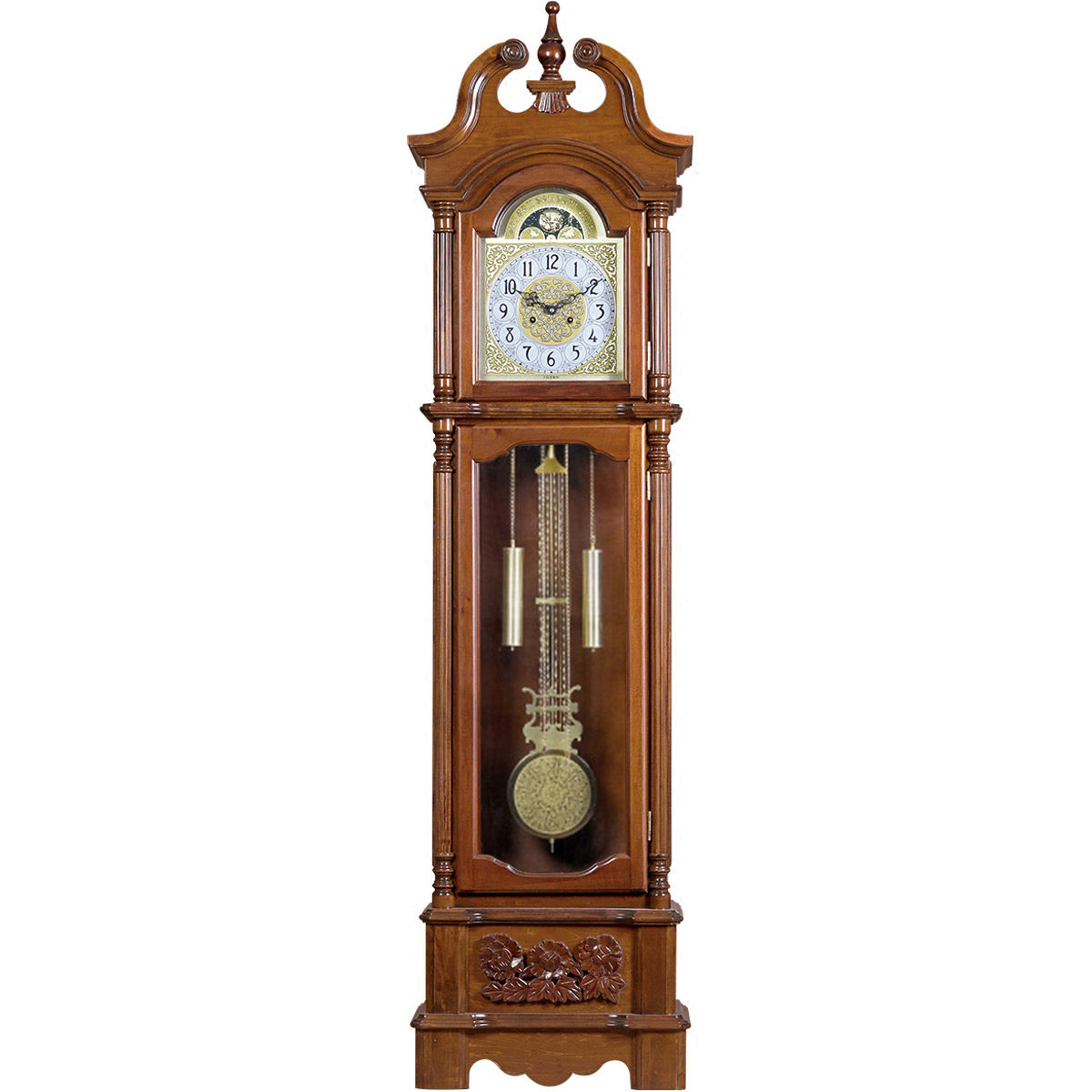 钟表立式实木钟实木复古立钟中式客厅古典落地钟立钟