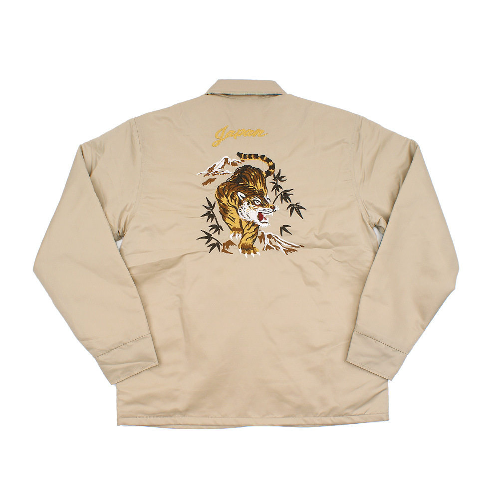 oldclass横须贺日式虎头刺绣工装复古教练夹克防水夹克