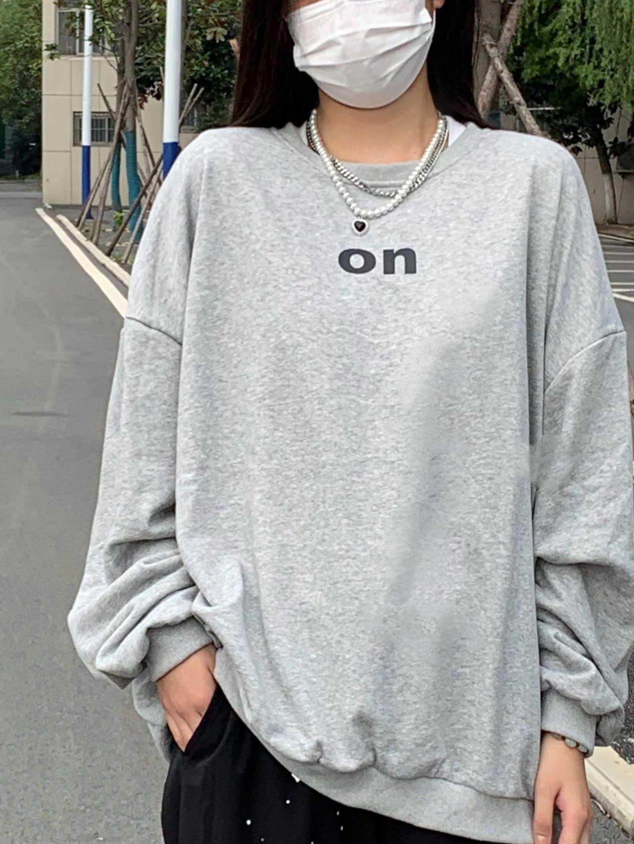 oversize红色卫衣女2022新款加绒加厚秋冬宽松韩版卫衣