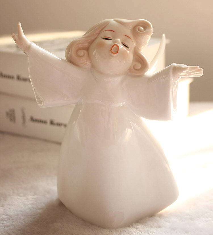 可爱娃娃摆件装饰家居摆设隔断高温陶瓷书桌电脑桌房间摆件