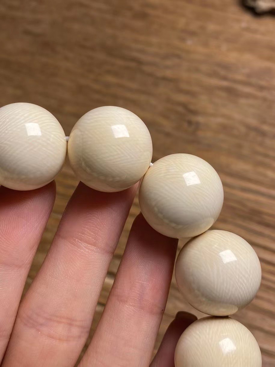 5a十带一赔手链正圆手男士纹血爆满冰料象牙手链