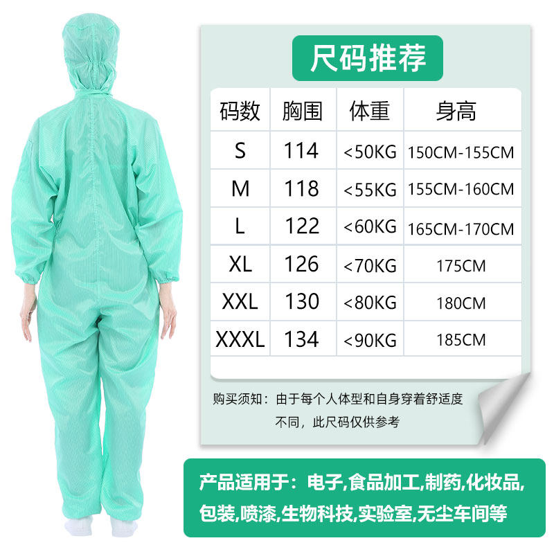 多功能连体防护服防尘服防水雨衣粉末喷漆工业清洗工作服