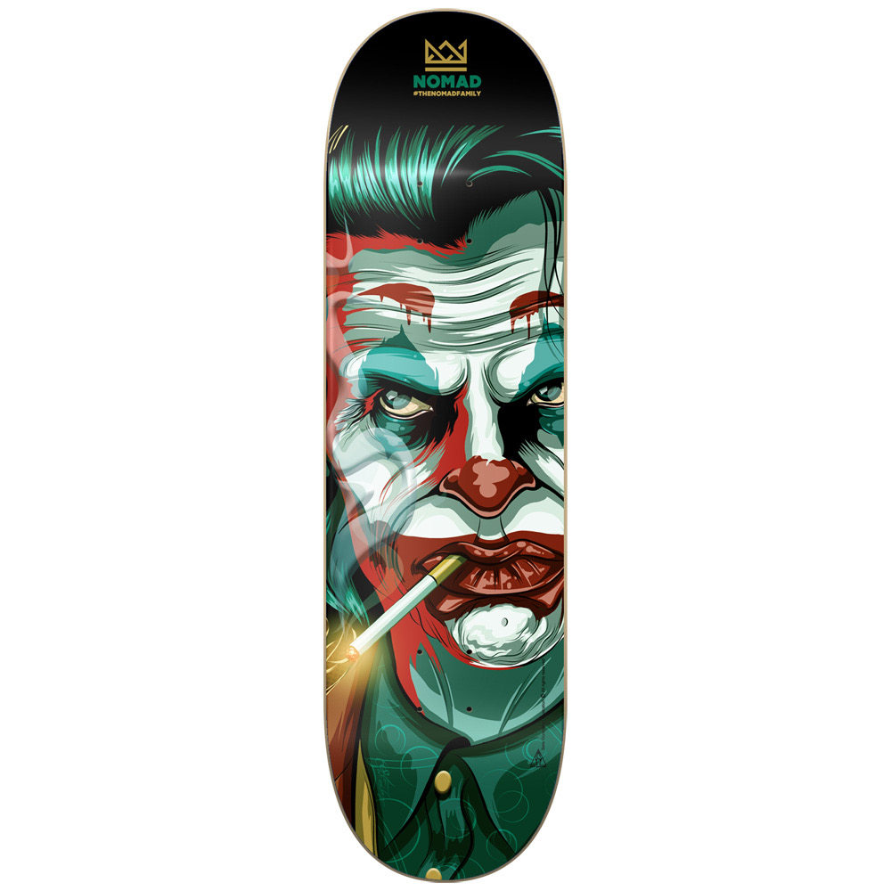 2020新款nomaddroshkybd进口滑板板面2pac小丑滑板