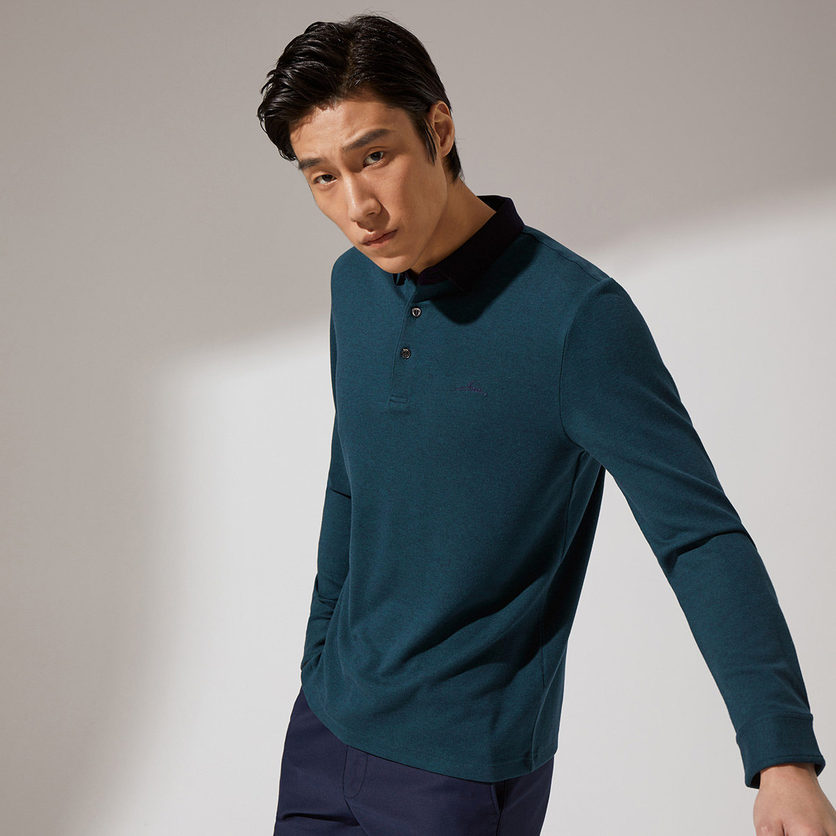 首页 下载app                          九牧王t恤男长袖潮2021春季