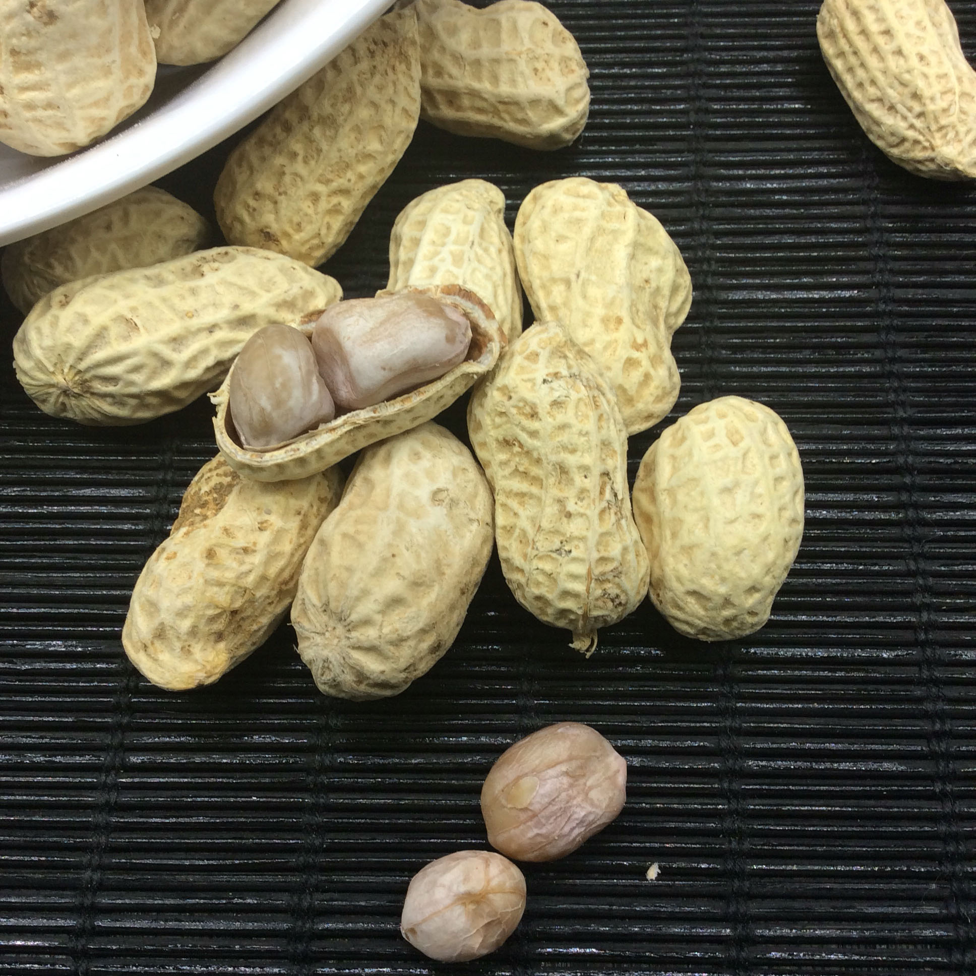 包邮广东特产冠华黑字咸脆带壳蒜香花生10斤花生