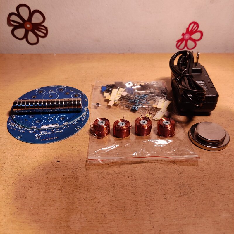 电子下推磁悬浮实验diy电子制制作套件魔术道具其他手工制作