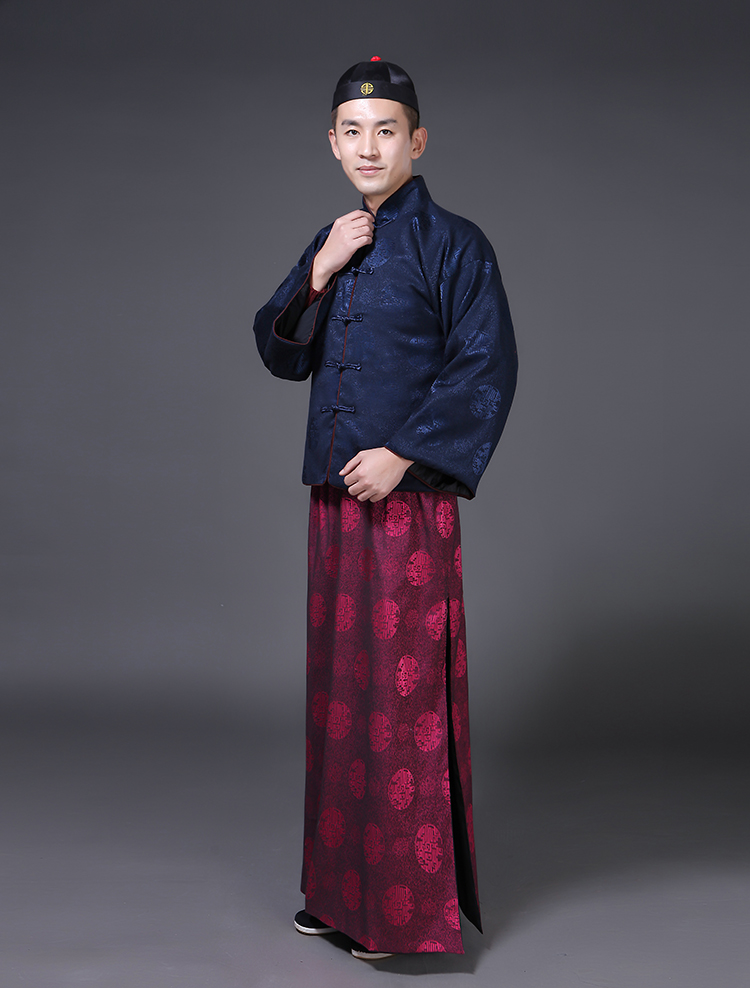 男士民国影视古装海滩老爷富商冯敬尧杜月笙地主民族服装