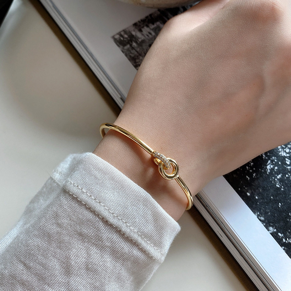 ins纯银韩国小众设计冷淡风简简约百搭网红手镯