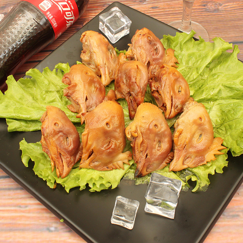 鸡头诸城烧烤特产烤鸡卤熏即食熟食下酒酒菜其它