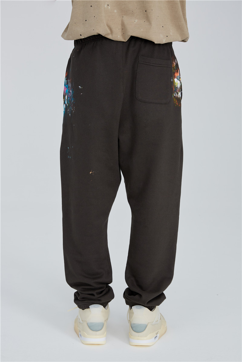 yeegosaintlouis复古做旧定制泼墨油漆长裤休闲休闲裤