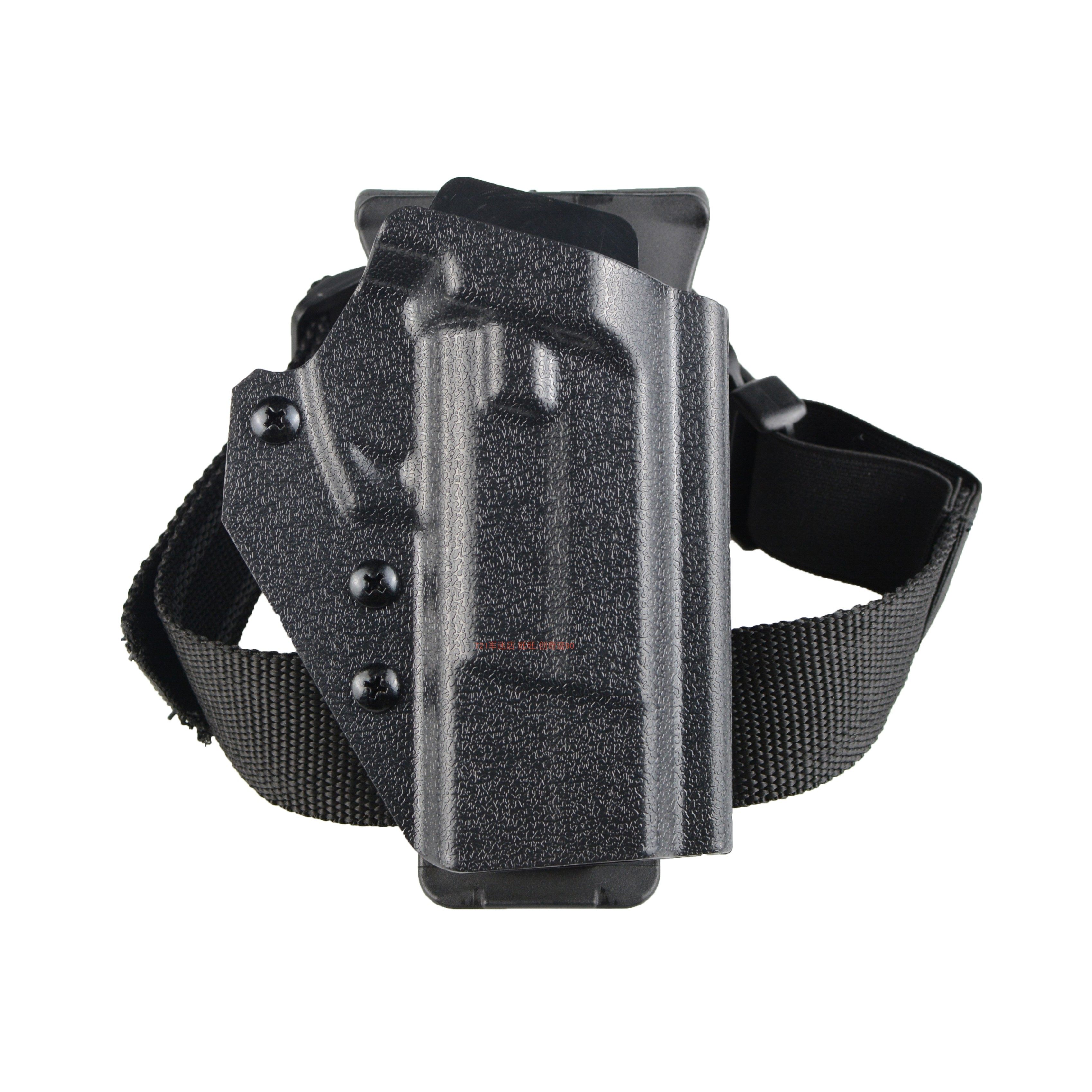 kydex板92g快反手枪套无锁快枪套92改低腰下沉快拔套绑腿13档可调