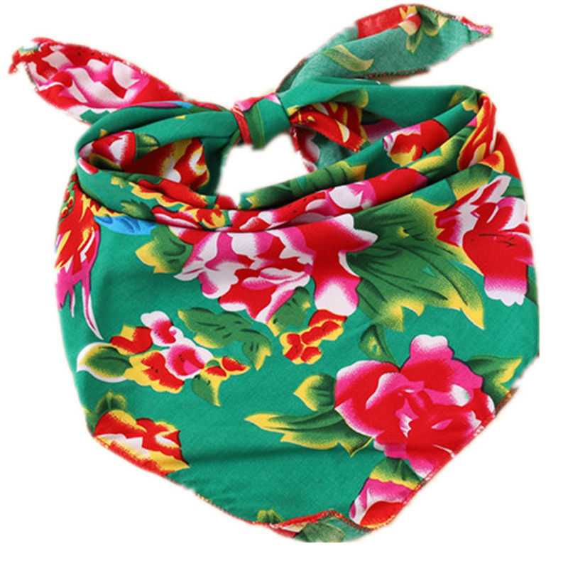 头饰东北北大花布头巾三角巾采茶演出服围巾