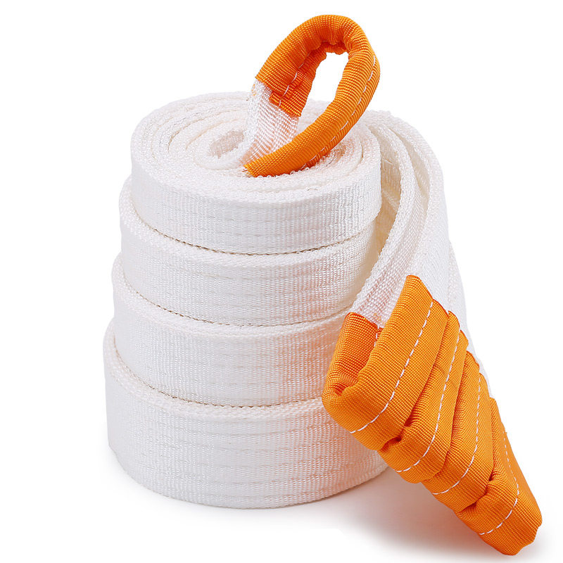 吊装带扁平白色双扣吊车工业尼龙拖车绳起重吊带加厚1/2/3/5/10吨