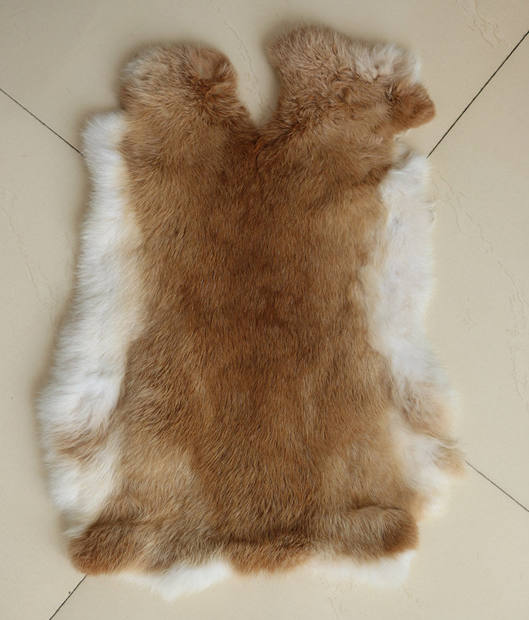 天然本色兔皮整张獭兔毛皮原料手包制作家居其他配件