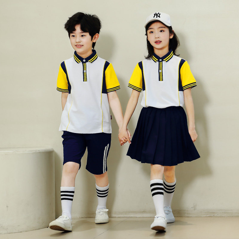 幼儿园园夏装英伦风纯棉长裤儿童班服运动会小学生校服校服