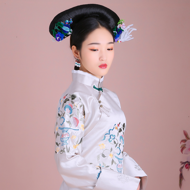 旗装皇后延禧攻略如懿传富同款古装清朝后宫民族服装