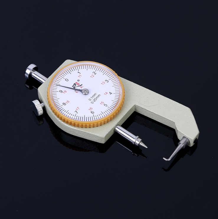 数显百分千分测厚仪25mm10mm精度0001薄膜平头尖头测厚仪