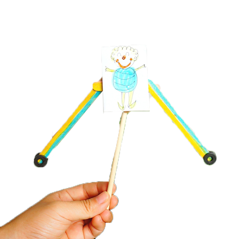 幼儿园科学实验重心原理认知科技制作拼装材料创意科学实验