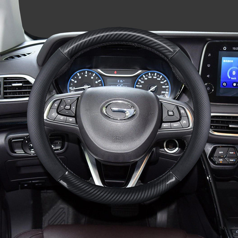 埃安广汽新能源aionslxga3sphevge3gs4碳纤真皮方向盘套