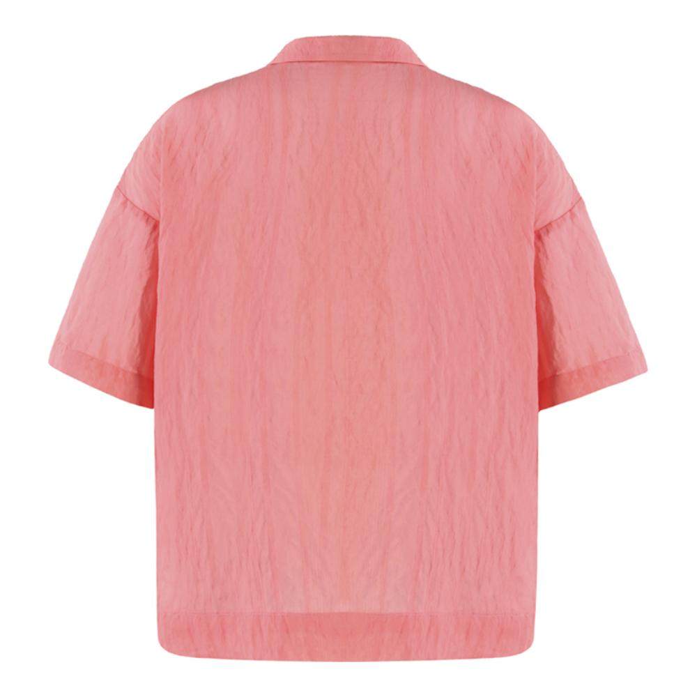 【季末清仓】cubic 粉红色全棉宽袖亮片图案女士上衣