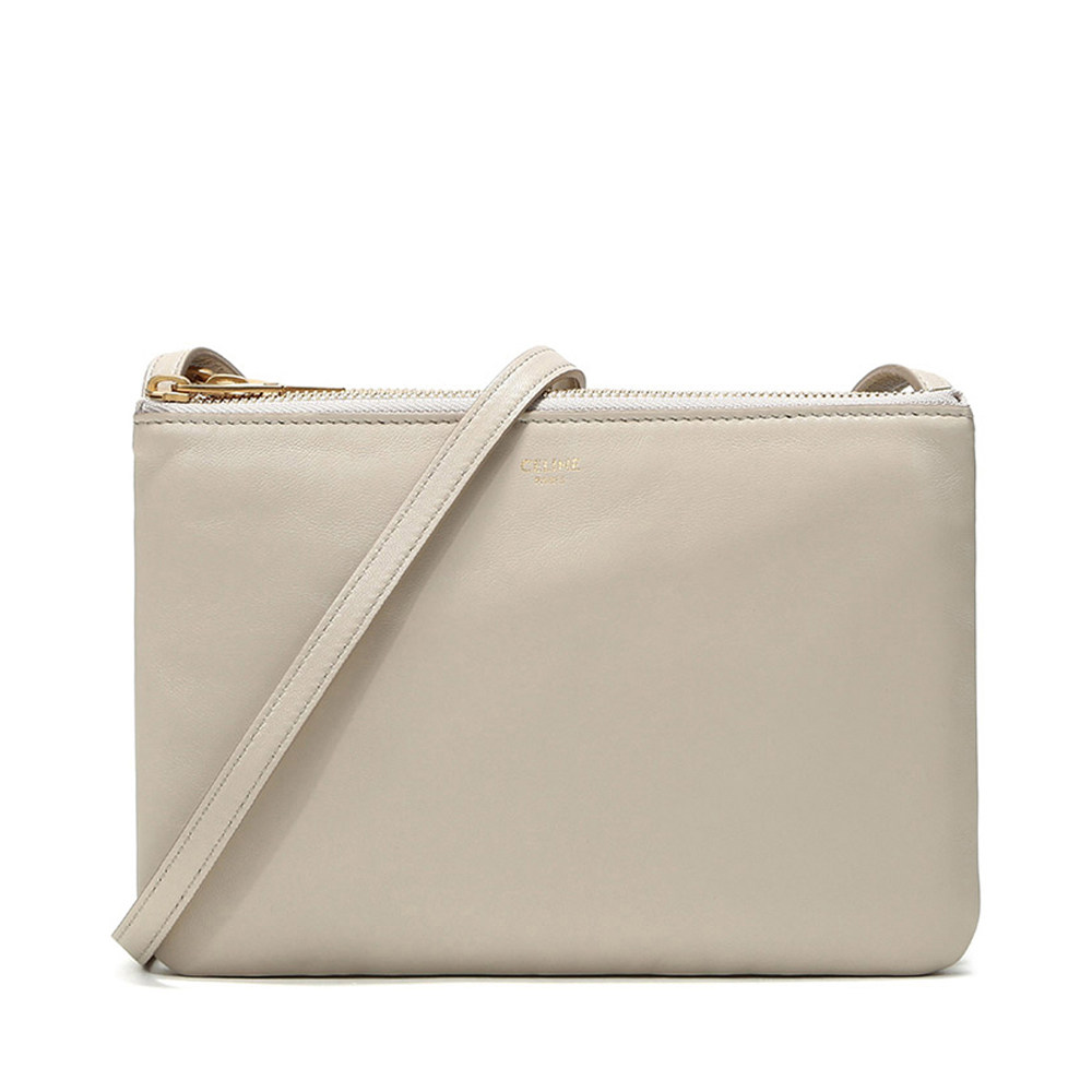 celine赛琳思琳女士羊皮trio单肩斜挎包187603beb女士包袋