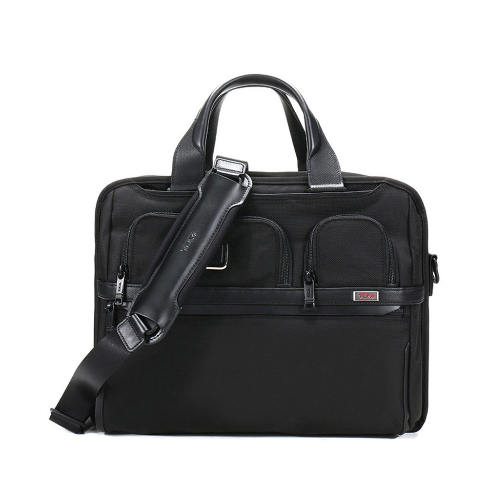 tumi途明黑色logo徽标商务潮流拉链链式男士男士包袋