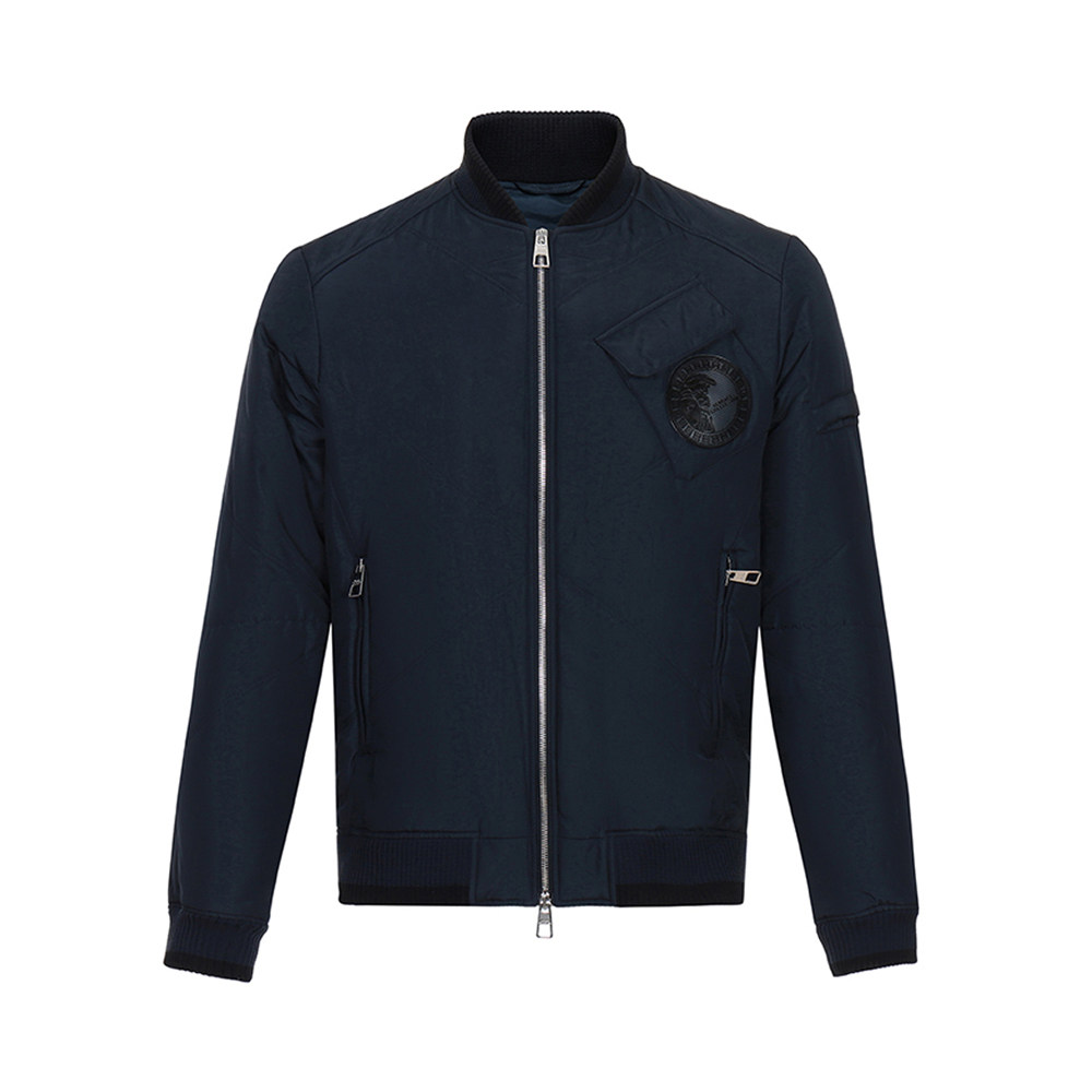 versacecollection范思哲多色双向拉链拼接男士长袖夹克夹克