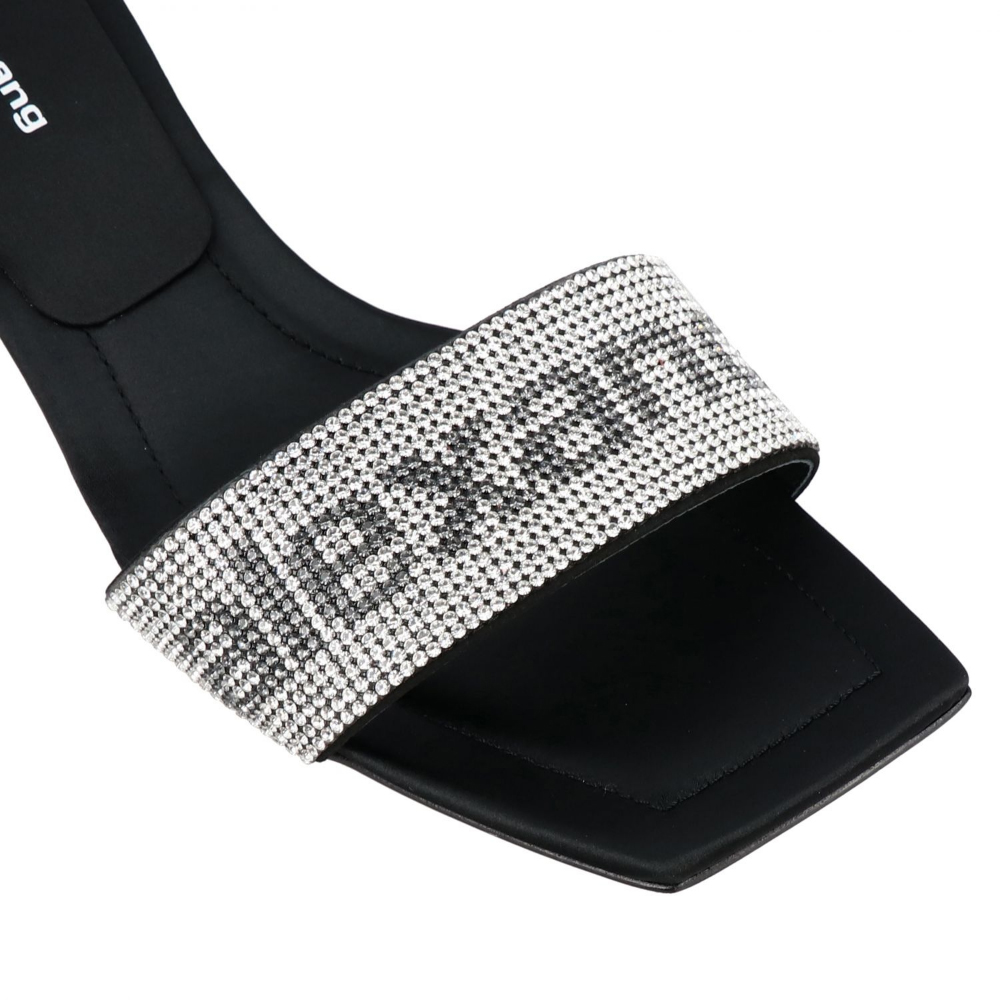 alexanderwang亚历山大王女士essie水晶高跟拖鞋时装凉鞋