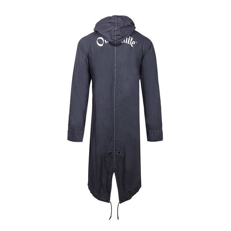 offwhitebg男士黑色风衣omea172r193120271001新年礼物