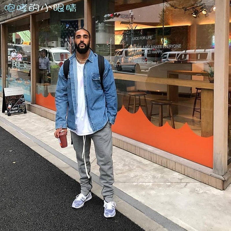 小眼睛fear of god 5th fog第五季麻灰拉链休闲高街长裤卫裤jerry