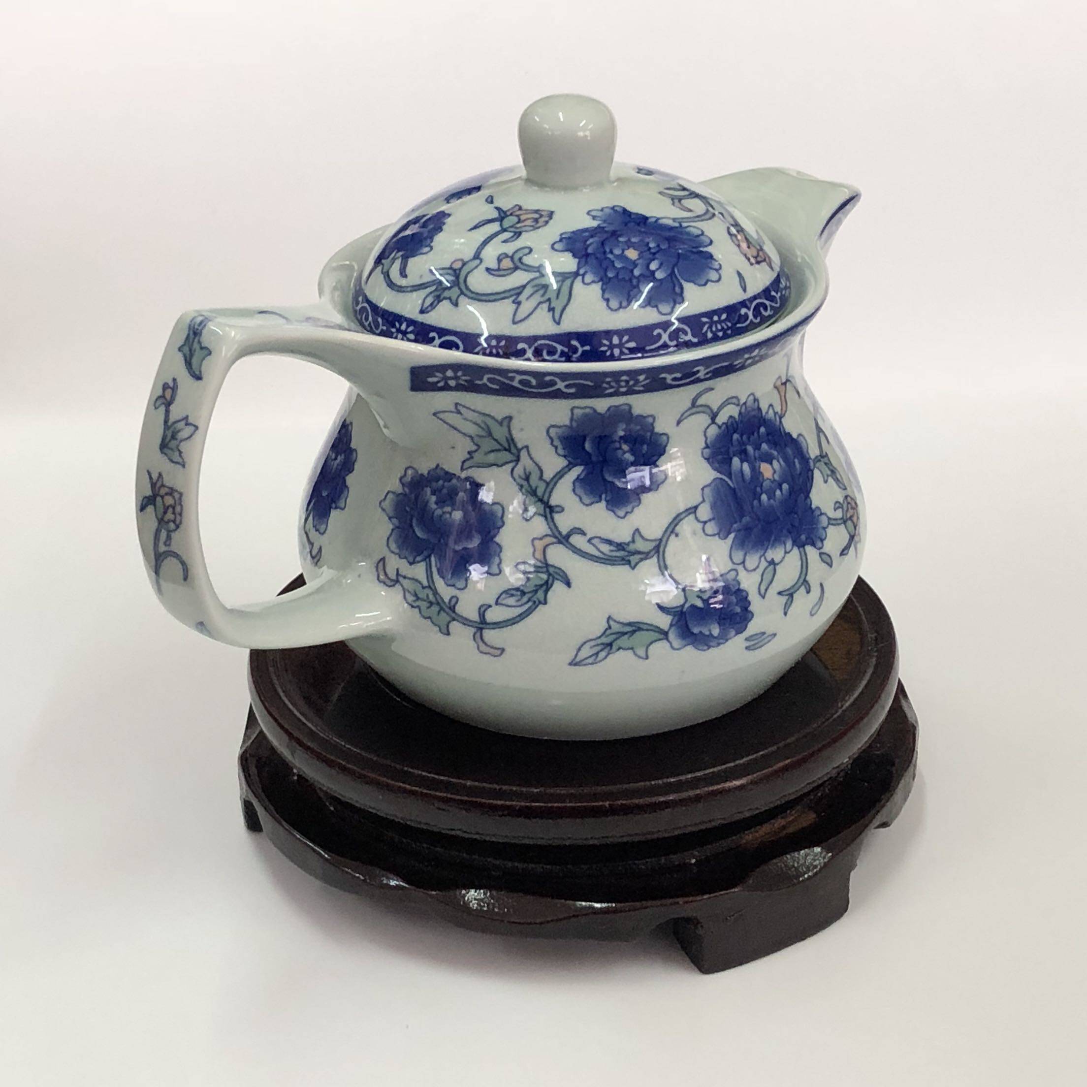 正品景德镇青花瓷陶瓷茶壶过滤单壶大号功夫功夫茶茶壶