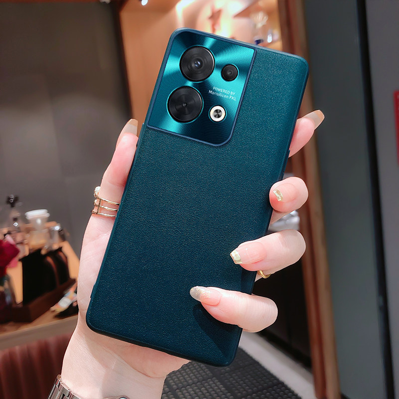 opporeno8手机壳reno9女款reno10橙色findn3flip高档n2flip新款findx6