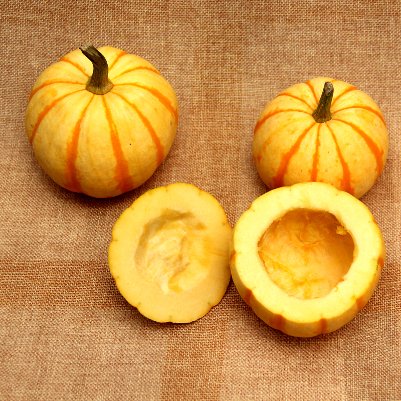 新鲜迷你小金小南瓜蔬菜贝贝南瓜宝宝辅食6个南瓜