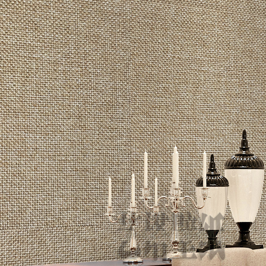 无缝草编墙布素色亚麻壁布纯色编织纹细客厅无缝墙布