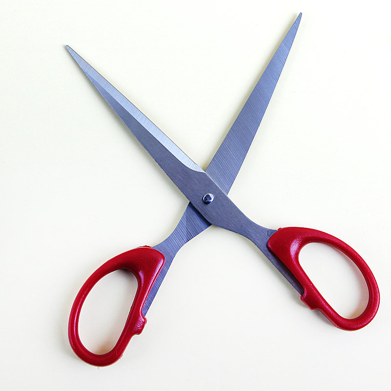 得力不锈钢剪刀裁缝剪颜色随机厨房办公大号缝纫剪多功能家用剪子