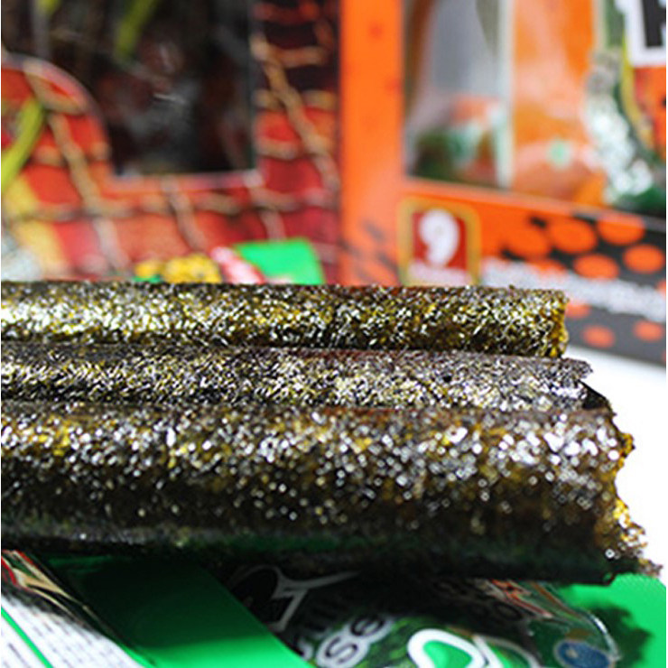 泰国进口老板板仔海苔卷27gbigroll原味香脆紫菜海海苔系列