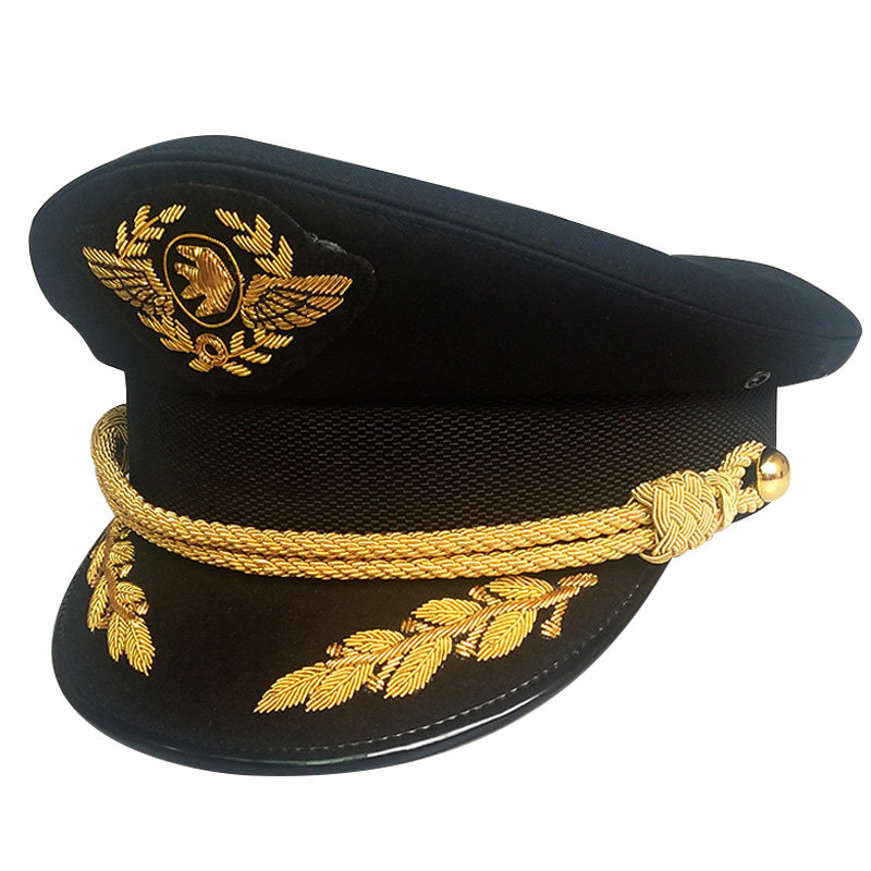 航空大盖帽铁路大檐复兴机长四川东方航空飞行员帽子
