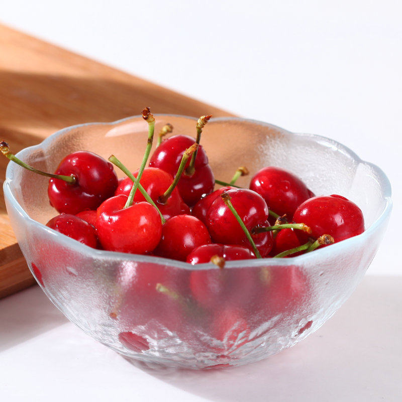 无铅玻璃碗透明沙拉碗家用大碗凉拌碗创意甜品碗 水果碗大号面碗