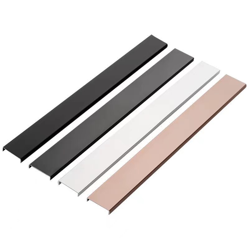 形包铝合金黑色包边条橱柜柜门免漆板封边条生态收边条
